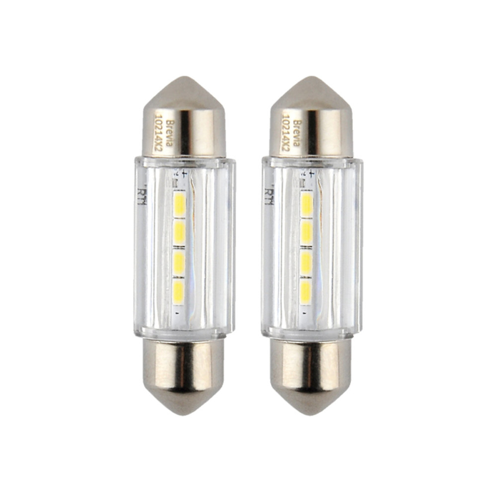 LED автолампа Brevia S-Power C5W (C10W) T11x36 180Lm 4x2835SMD 12V CANbus, 2шт