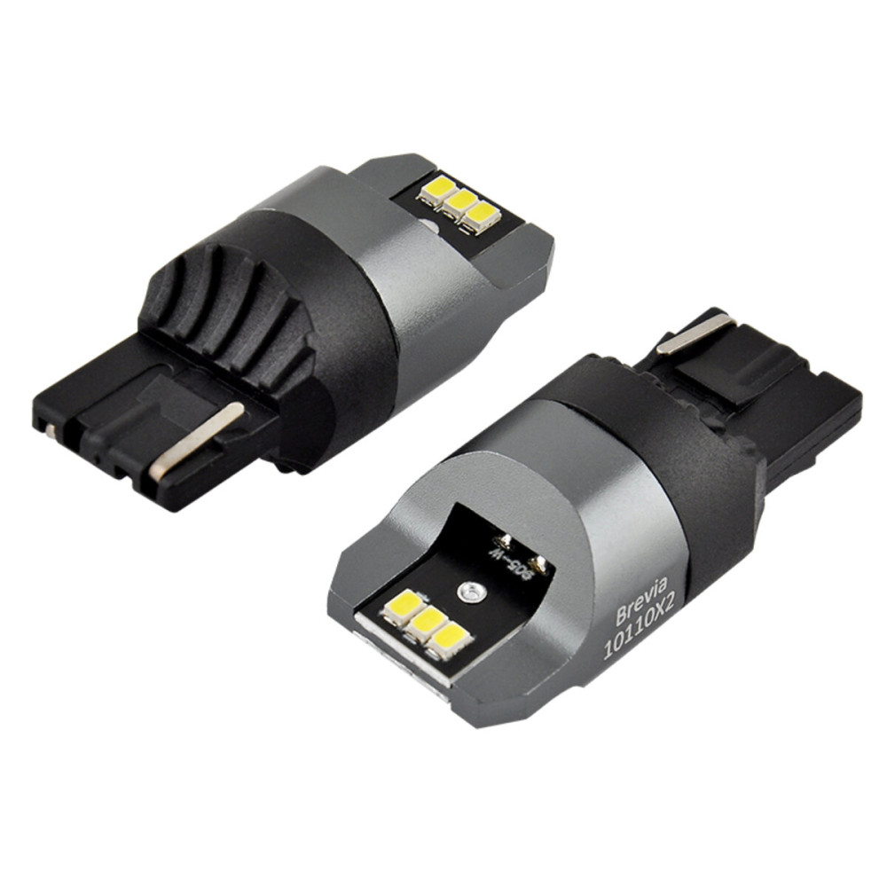 LED автолампа Brevia Power W21W 330Lm 6x3020SMD 12/24V CANbus, 2шт