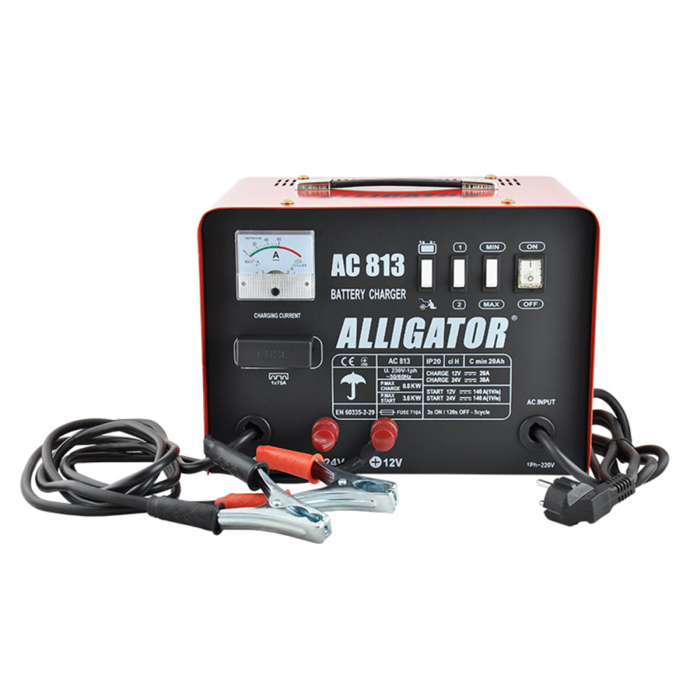 Пускозарядное устройство АКБ Alligator 12/24V, 45А
