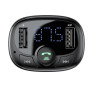 FM-модулятор с зарядным устройством Baseus T Shaped S-09A Car Bluetooth MP3 Player (Standard Edition) Black