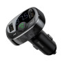 FM-модулятор с зарядным устройством Baseus T Shaped S-09A Car Bluetooth MP3 Player (Standard Edition) Black