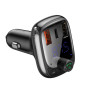 АЗП з FM-модулятором Baseus T Shaped S-13 Car Bluetooth MP3 Player (PPS Fast Charger Edition) Black
