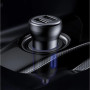 FM-модулятор с зарядным устройствомом Baseus T Shaped S-16 Car Bluetooth MP3 Player Black