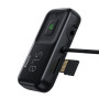 FM-модулятор с зарядным устройствомом Baseus T Shaped S-16 Car Bluetooth MP3 Player Black