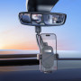 Автомобильный держатель для смартфона HOCO H17 Waves rearview mirror car holder Black