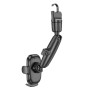Автомобильный держатель для смартфона HOCO H17 Waves rearview mirror car holder Black