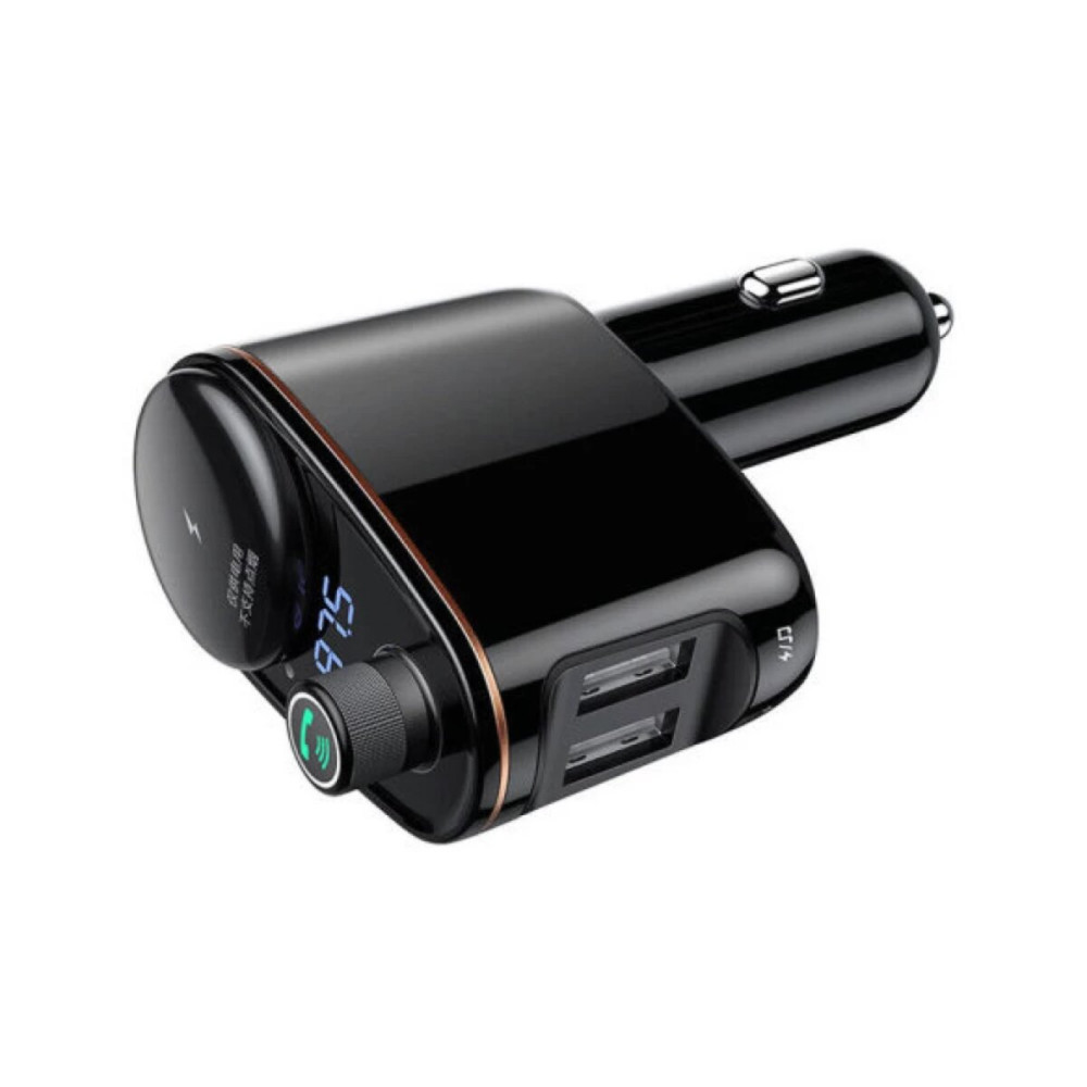 FM-модулятор с зарядным устройством Baseus S-06 Car Bluetooth MP3 Player Black