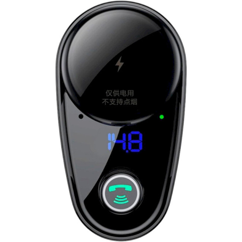 FM-модулятор с зарядным устройством Baseus S-06 Car Bluetooth MP3 Player Black