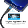 Кабель Vention USB 2.0 A to Lightning Cable 1M Gray Aluminum Alloy Type (LABHF)