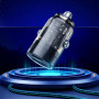 Автомобильное зарядное устройство BOROFONE BZ29A Talented PD36W+QC3.0 car charger set(C to iP) Black