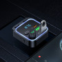 FM-модулятор с зарядным устройствомом BOROFONE BC53 Highway PD20W+QC3.0 car BT FM transmitter 18W Black