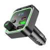 АЗП з FM-модулятором BOROFONE BC53 Highway PD20W+QC3.0 car BT FM transmitter 18W Black