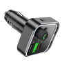 FM-модулятор с зарядным устройствомом BOROFONE BC53 Highway PD20W+QC3.0 car BT FM transmitter 18W Black