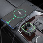 FM-модулятор с зарядным устройствомом BOROFONE BC53 Highway PD20W+QC3.0 car BT FM transmitter 18W Black
