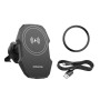 Тримач для мобiльного з БЗП BOROFONE BH215 Adelante magnetic wireless fast charging car holder(air outlet) Black