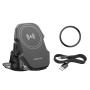 Держатель для мобильного с БЗП BOROFONE BH216 Adelante magnetic wireless fast charging car holder(center console) Black