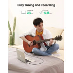 Аудио кабель UGREEN AV127 3.5mm to 6.35mm TRS Stereo Audio Cable 2m (Gray)(UGR-10628)