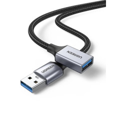 Кабель UGREEN US115 USB 3.0 Extension Cable Aluminum Case 1m (Black)(UGR-10495)