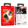 Автомобильное зарядное устройство BOROFONE BZ29A Talented PD36W+QC3.0 car charger Black