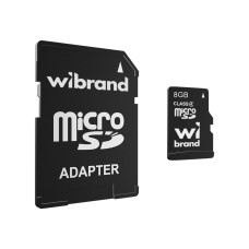 microSDHC Wibrand 8Gb class 4 (adapter SD)