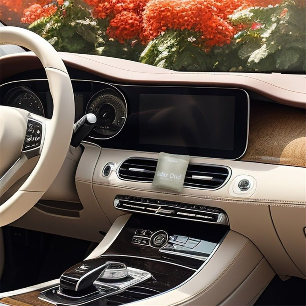 Автомобильный освежитель воздуха Baseus Margaret Series Car Air Freshener (Cedar Oud) Frosted Gray