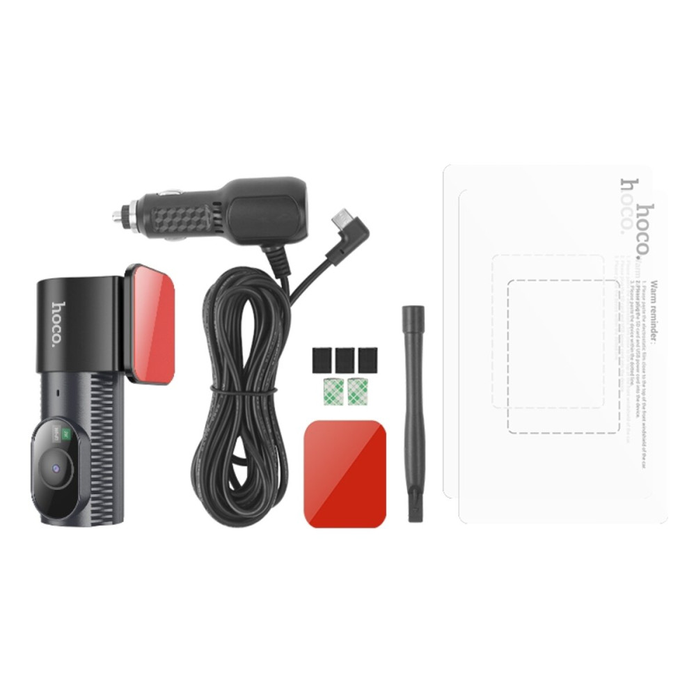 Відеореєстратор HOCO  DV7 2K display hidden driving recorder Black (нічний режим)