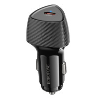 Автомобильное зарядное устройство BOROFONE BZ31B Solid single-port PD30W car charger Black