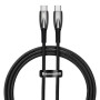 Кабель Baseus Glimmer Series Fast Charging Data Cable Type-C to Type-C 100W 2m Black