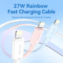 Кабель Vention USB 2.0 Type-C Male to Lightning Male 3A Cable 2M White PVC Type