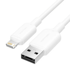 Кабель Vention USB 2.0 Type-A Male to Lightning Male 2.4A Cable 2M White PVC Type