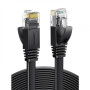 Мережевий кабель UGREEN Cat 6 U/UTP Lan Flat Cable 1m (Black)