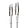 Кабель Baseus Glimmer Series Fast Charging Data Cable Type-C to Type-C 100W 2m White