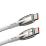 Кабель Baseus Glimmer Series Fast Charging Data Cable Type-C to Type-C 100W 2m White