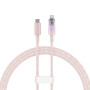 Кабель Baseus Explorer Series Fast Charging Cable with Smart Temperature Control Type-C to iP 20W 1m Pink