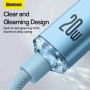 Кабель Baseus Gem Fast-Charging Data Cable USB-C to iP 20W 1m Galaxy Blue