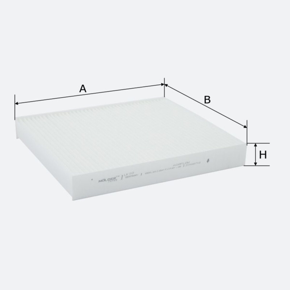 Фільтр салону Molder Filter LK 10 (WP9036, LA120, CU2545)