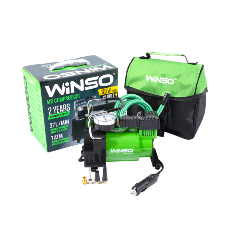 Компресор автомобільний Winso 7 Атм 37 л/хв 170 Вт