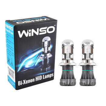 Биксеноновая лампа Winso H4 bi-xenon 6000K, 85V, 35W P43t-38 KET, 2шт