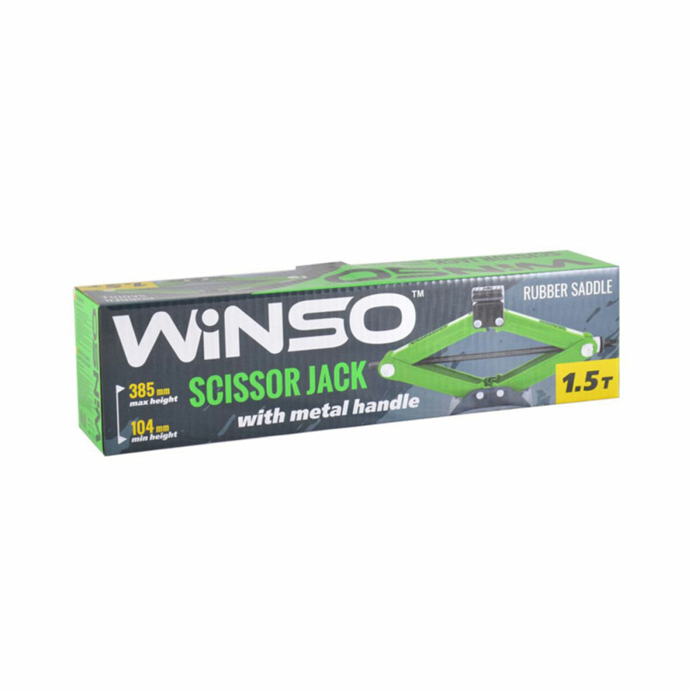 Домкрат ромбовый, Winso 1,5т 104-385мм 121510