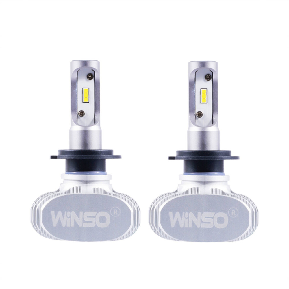 LED автолампа Winso H7 12/24V 6000К 4000Lm 50W CSP Cree Chip 19х19, 2шт
