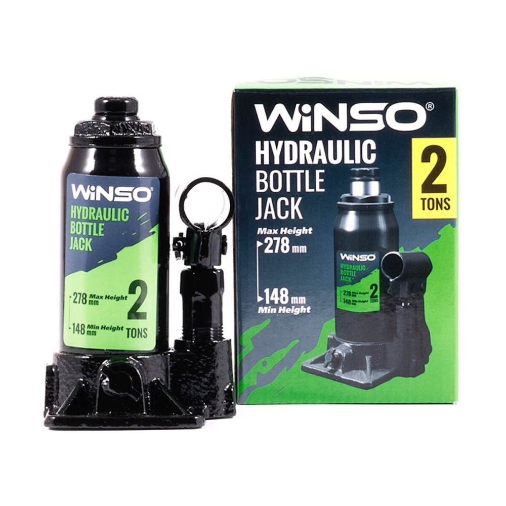 Домкрат гидравлический бутылочный Winso 2т 148-278мм 170200