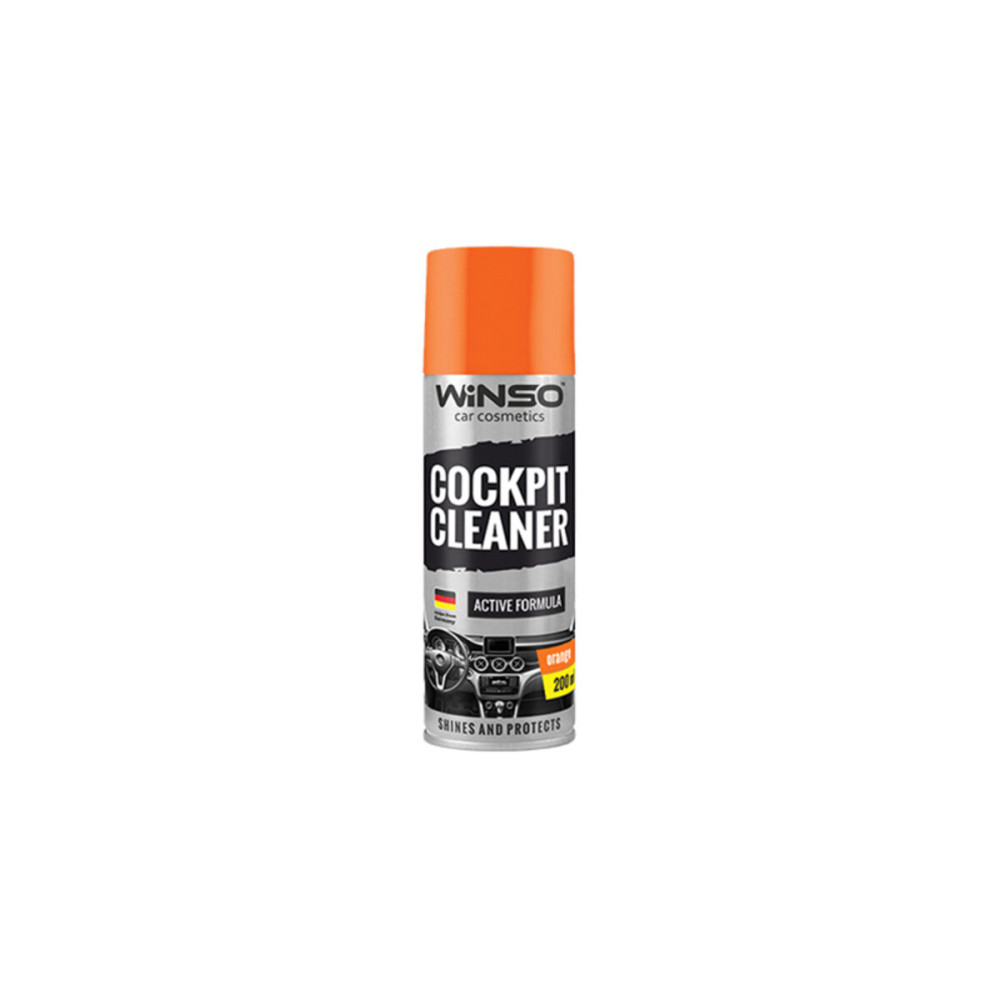 Полироль для панели приборов Winso Cockpit Cleaner Апельсин, 200мл