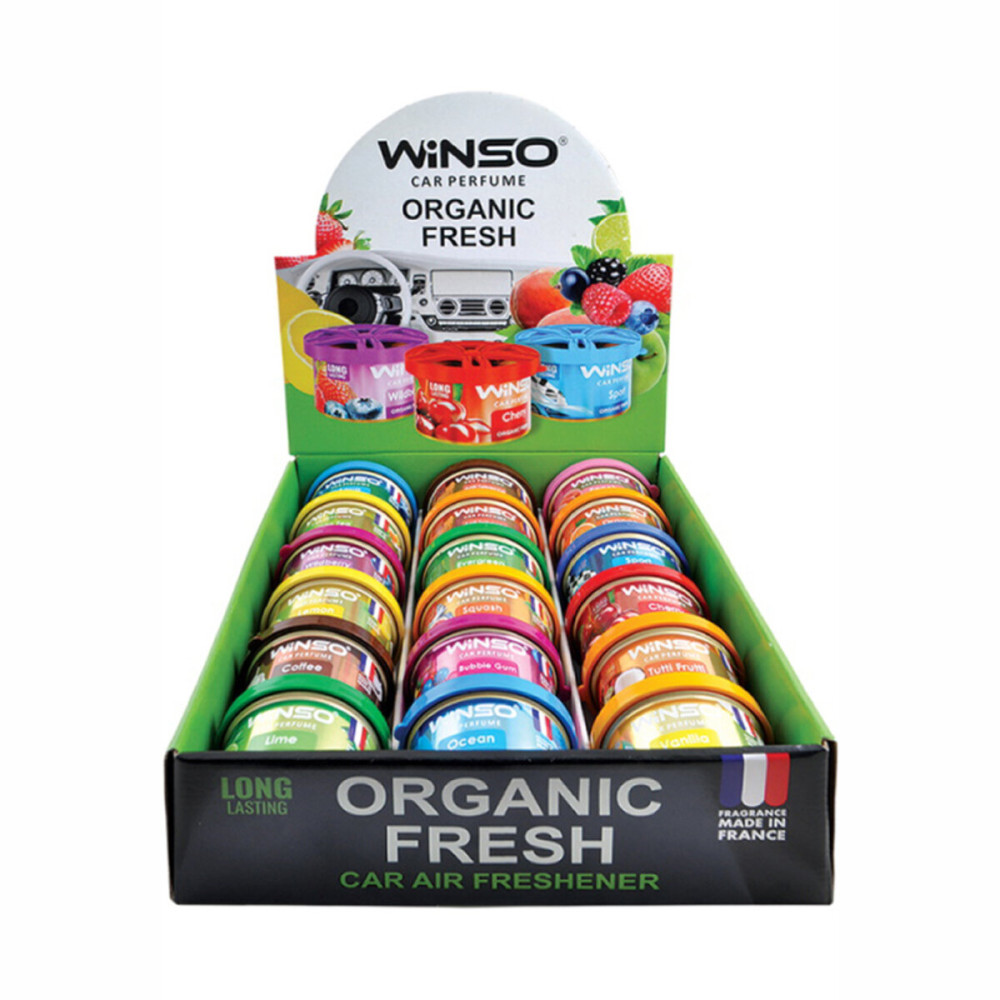 Ароматизатор Winso Organic Fresh MIX №1, 40г гелевый