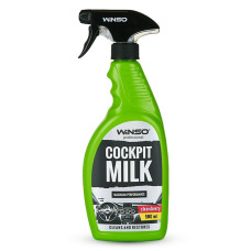 Полироль-молочко для приборной панели Winso Cockpit Milk Professional Клубника, 500мл