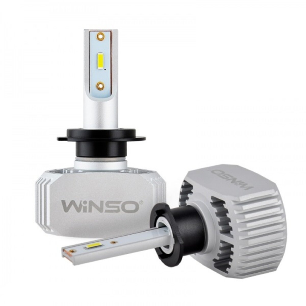 LED лампа Winso LED H1 12/24V 40Вт 5000Лм 6000K P14.5s, CSP Chip 2шт