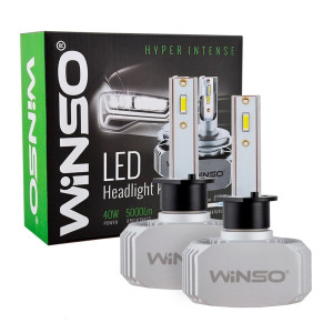 LED лампа Winso LED H1 12/24V 40Вт 5000Лм 6000K P14.5s, CSP Chip 2шт