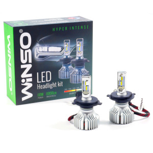 LED-лампы Winso H4 12/24V 60W 8000Lm 6500К ZES Chip, 2шт