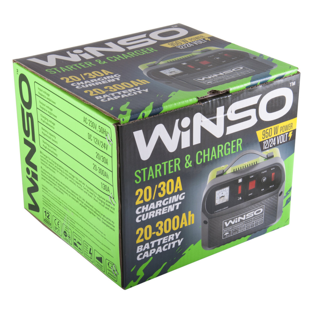 Зарядное устройство АКБ Winso 12/24V, 20/30А