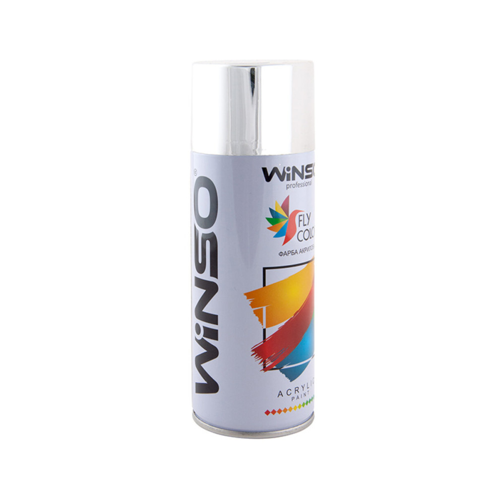 Краска акриловая Winso Spray 450мл хром (BRIGHT CHROME)