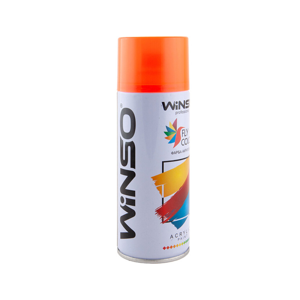 Акриловая спрей-краска флуоресцентная Winso 450мл оранжевый (ORANGE)